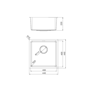Chậu rửa chén Malloca MS 6044